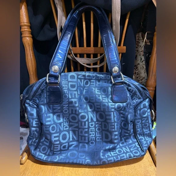Dereon Metallic Blue Shoulder Bag - Picture 2 of 3